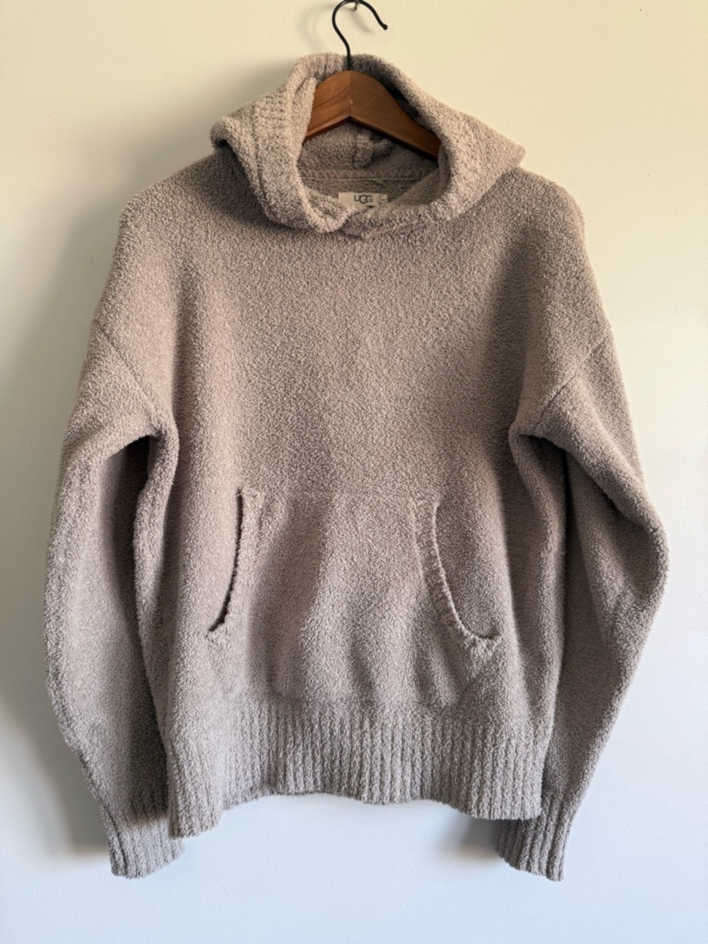 UGG Plush Fleece Sweater in Light Taupe